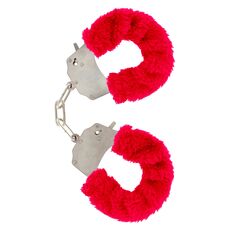 Catuse Plus ToyJoy "Furry Fun Cuffs" Rosu