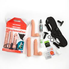 Strapon Femei Dual Density UltraSKYN Experienced Set 3 Dildo Vac-U-Lock#