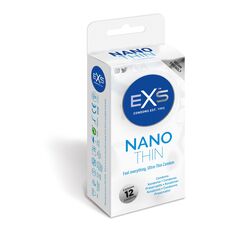 Prezervative EXS Nano Thin, 12 buc - vedere frontala