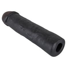 Manson Penis You2Toys "Big Penis Sleeve" 22 cm - Negru - detaliu finisaj