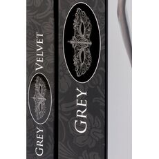 Set Corset 3 Piese Grey Velvet - Negru - vedere laterala