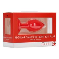 Butt Plug Anal Ouch 7,3 cm - Rosu##