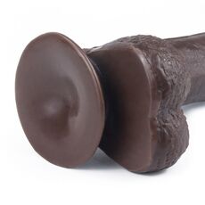 Dildo Realistic Lovetoy "Sliding Skin Dong 7" 18cm - Negru##