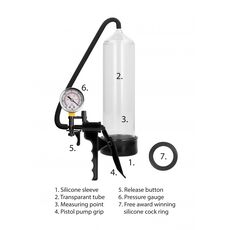 Pompa Penis cu Manometru »Pumped Elite« 20 cm
