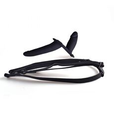 Strapon Femei Toyz4Lovers »Real Safe Double Enjoyment« 14,5 cm - Negru