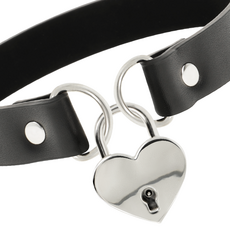 Chocker cu Inima si Lant Coquette - Negru