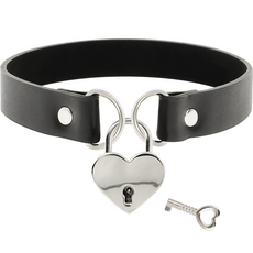 Chocker cu Inima si Lant Coquette - Negru
