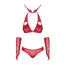 Costum Vampir Obsessive Rosu - culoare si material