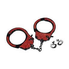 Catuse Lovetoy "Fetish Pleasure Diamond Handcuffs" Rosu##