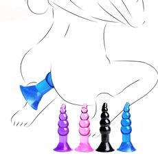 Butt Anal Baile "Butt Riders" 18 cm - Violet - detaliu design