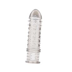 Prelungitor penis Swirls Grey Chisa Novelties - aplicare pe penis teaca elastica