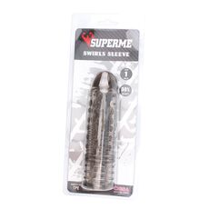 Prelungitor penis Swirls Grey Chisa Novelties - curatare si intretinere TPE