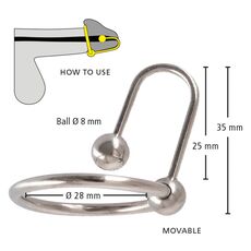Inel Penis Push "Sperm Stopper" Galben##