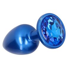 Plug Anal Blue Pleasure Night, albastru metalizat#
