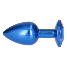 Plug Anal Blue Pleasure Night, albastru metalizat#