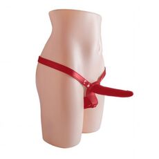 StrapOn Femei Real Safe »Enjoyment« 14,5 cm - Rosu