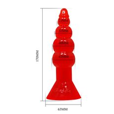 Dildo Anal Butt Riders Rosu - detaliu design