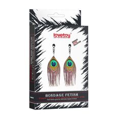 Cleme Sfarcuri cu Pene Lovetoy "Feather Nipple Clamps" - Argintiu##