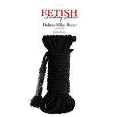 Sfoara Bondage Pipedream "Deluxe Silky Rope" 10 Metri - Negru