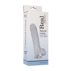Dildo Transparent Toyz4Lovers "Real Rapture" 19 cm##