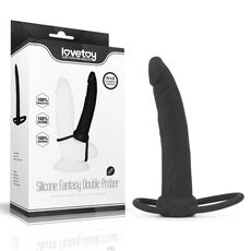 StrapOn Anal Lovetoy &raquo;Fantasy Double&laquo; 15 cm - Negru