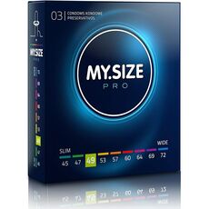 Prezervative Premium My Size "MY SIZE PRO" 49 mm - 3 Bucati - vedere laterala