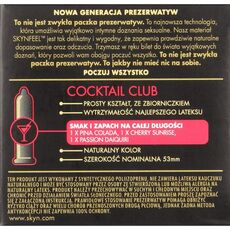 Prezervative, SKYN, Cocktail Club, 3 Buc. - detaliu finisaj