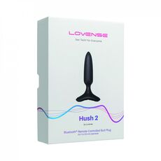 Vibrator Anal Lovense »Hush 2« 4,7 cm - Negru