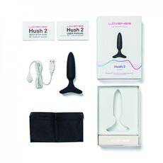 Vibrator Anal Lovense »Hush 2« 4,7 cm - Negru