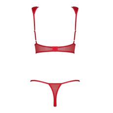 Set Bikini si Sutien Obsessive Hunteria - Rosu - dimensiuni complete