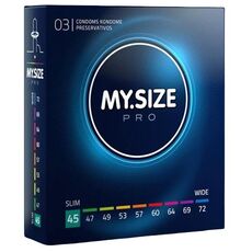 Prezervative Premium My Size "MY SIZE PRO" 45 mm - 3 Bucati - vedere frontala