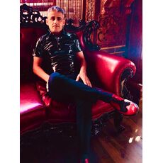 Camasa Latex,pentru barbati,neagra,vinil,maneci scurte,poliester acoperit cu poliuretan