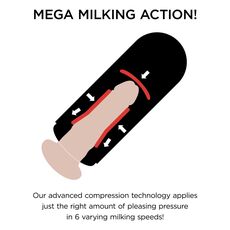 Masturbator Pipedream "Elite Vibrating Mega Milker" 23,9 cm - Natural##