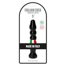 Dildo Anal Toyz4Lovers "Gaio Black" 13 cm - Negru##