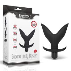 Vibrator Anal Plug Dilator Lovetoy »Booty Blaster« 11,4 cm - Negru
