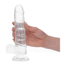 Dildo Transparent Toyz4Lovers "Real Rapture" 19 cm - vedere frontala