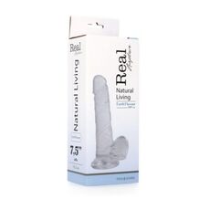 Dildo Transparent Toyz4Lovers "Real Rapture" 19 cm - dimensiuni complete