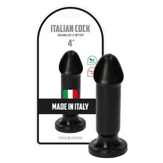 Butt Plug Anal Toyz4Lovers "Gino" 13 cm - Negru - vedere frontala