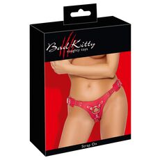 Chilot Strap On Femei Bad Kitty "Naughty Toys" - Rosu