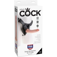 StrapOn Pipedream »7 King Cock« 20,32 cm - Natural