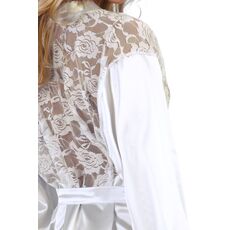 Neglije Satin Prilance Beauty Night - Alb