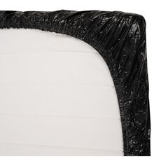 Cearsaf Vinil, Fetish Collection, cu banda elastica, negru, 160 cm x 200 cm#