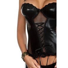 Set Corset si Chiloti Beauty Night Doredhy - Negru