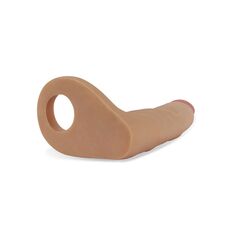 Dildo cu Inel Lovetoy "The Ultra Soft Double" 18 cm - Natural##