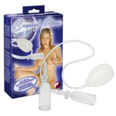 Pompa Sani cu Vacuum You2Toys »Crystal Clear« Alb