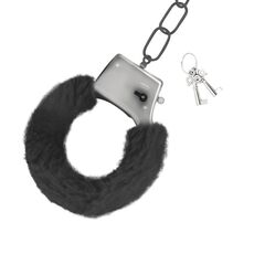 Catuse Metal Reglabile cu Plus Crushious "Love Cuffs" - Negru##