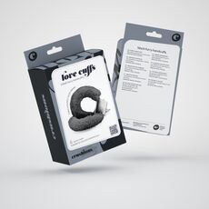 Catuse Metal Reglabile cu Plus Crushious "Love Cuffs" - Negru##