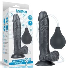 Dildo Lovetoy "Squirting Extreme" 23 cm - Negru