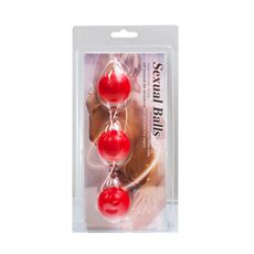 Bile Vaginale Kegel Lybaile "Sexy Balls" 24 cm - Rosu##