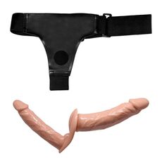 Strapon Dublu Femei Ultra Passionate Harness - dimensiuni complete
